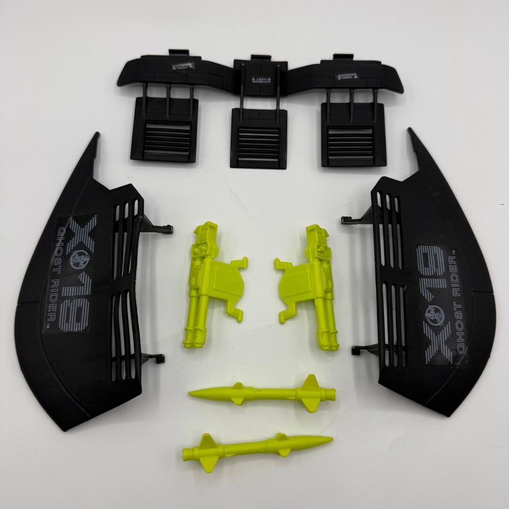 Vintage GI Joe Phantom X-19 Ghost Rider Wing & Engine Cover Panel 1988 Parts Lot